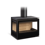 Salamandra a Lenha Habit 73 TC + T C/ Kit de Ventilação - Rocal